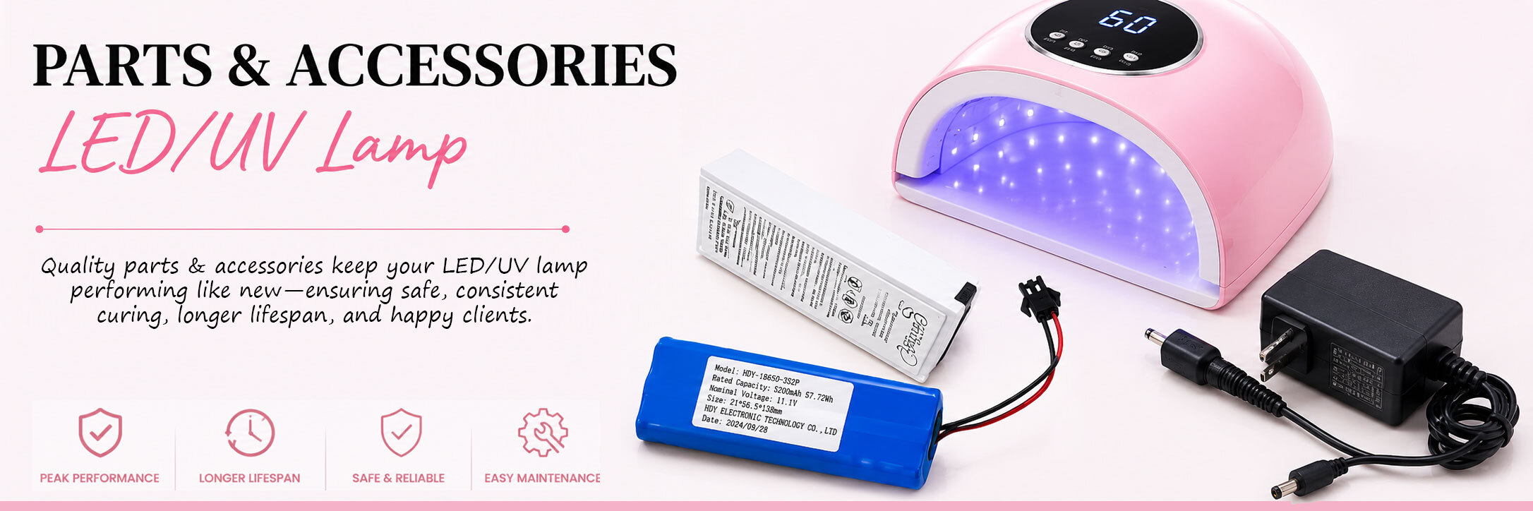 Part & Accessories - LED/UV Lamp, Table lamp