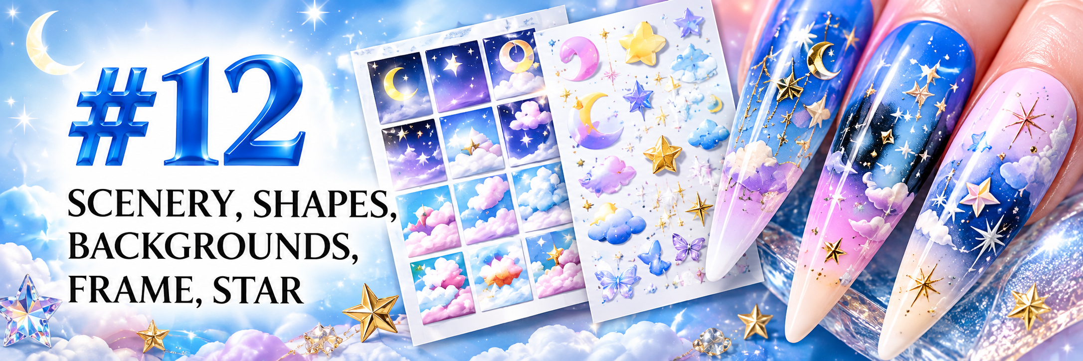 #12 SCENERY, SHAPES, BACKGROUNDS, FRAMES, STARS