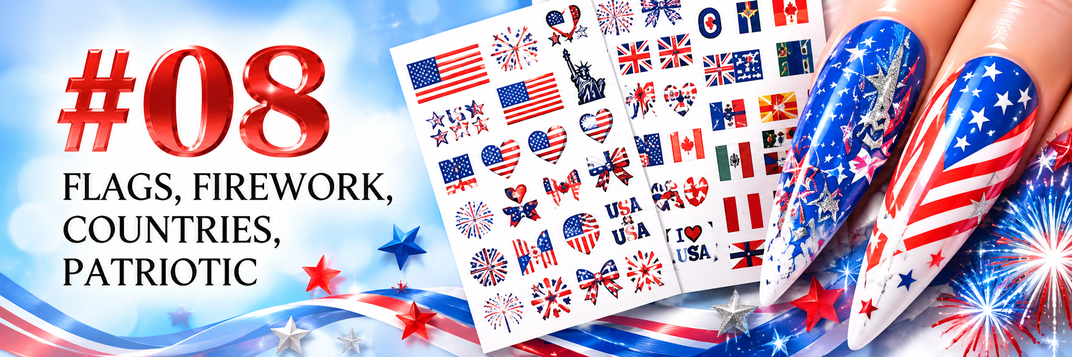 #8 FLAGS, FIREWORKS, COUNTRIES, PATRIOTIC