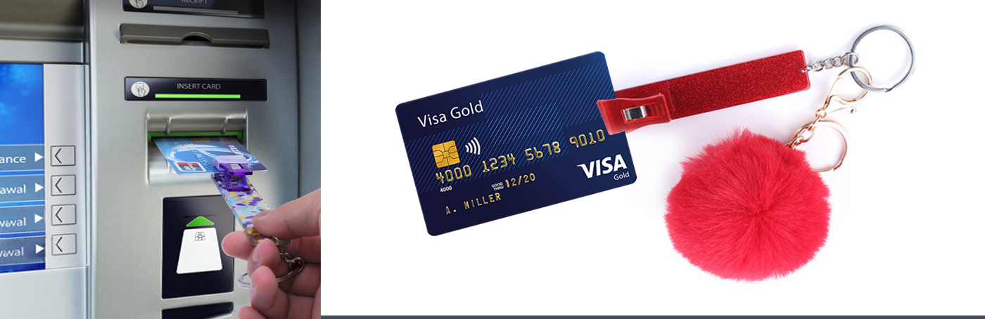 KEYCHAIN White LOUIS VUITTON Credit Card Clip - TDI, Inc