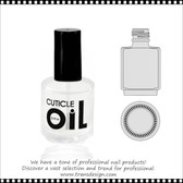 EMPTY GLASS BOTTLE -  'Cuticle Oil' With Cap 0.5oz