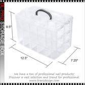 DL PROFESSIONAL-Stackable Clear Plastic 3-Tier Storage Large*
