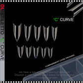 DL TIP Stiletto, Clear 300/Case *