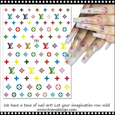 Designer Nail Art Sticker - Mickey LV