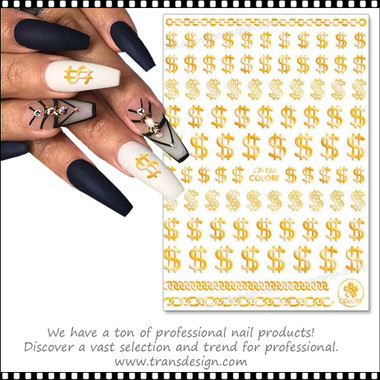 LV Gold Nail Art Stickers – NAYLZ