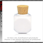 DL PRO Square Porcelain Jar with Cork White*