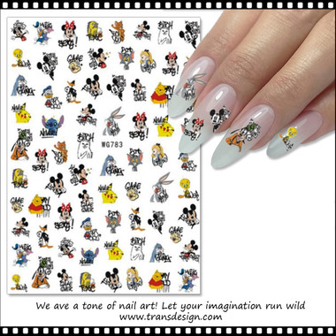 Disney Characters Nail Art Stickers Design 779