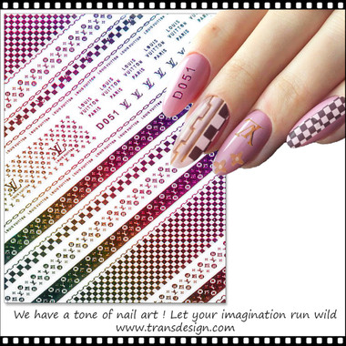 NAIL STICKER Luminous, LOUIS VUITTON Brands Name D019YG