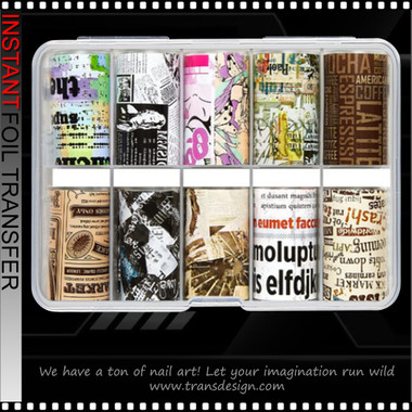 INSTANT FOIL Newspaper Printed, 10 Rolls/Case #XKZ-09-04