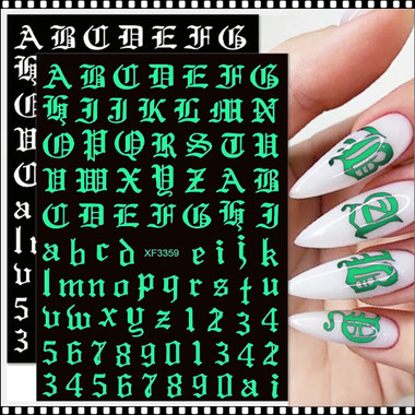Trending Nails Stickers LV GG VER Mix Nails Decals Nails