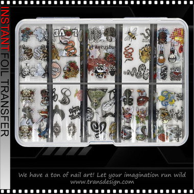 【YOURNUS】Foil Lettering Half Sleeve 72208_INSTANT_FOIL_Snake_Ed_Ha