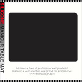 SILICONE Manicure Table Mat, Black 11.7 "x 15.7"