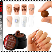 INSTANT MOLDING 3D GEL Non-Sticky, Brown 0.5oz.