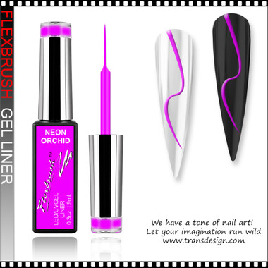 INSTANT Gel Nail Art Gel Liner, Neon Ochid 0.3oz. - TDI, Inc