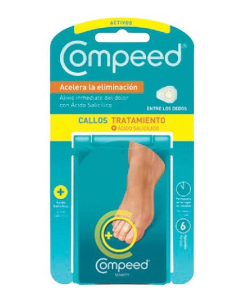 Cuidado avanzado para alivio de callos entre dedos compeed
