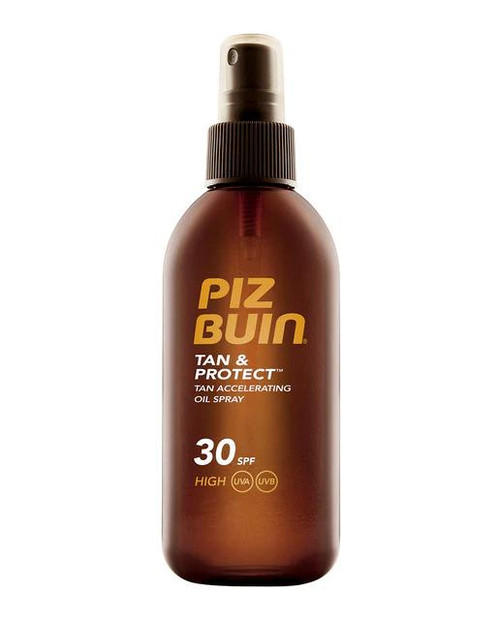 Spray en aceite acelerador del bronceado tan & protect SPF 30 piz buin