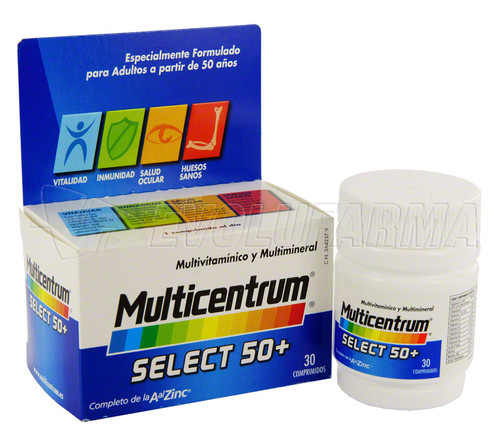 Multicentrum select 50+. 60 comprimidos.