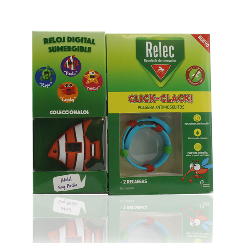 Relec pulsera antimosquitos infantil + 2 recarga