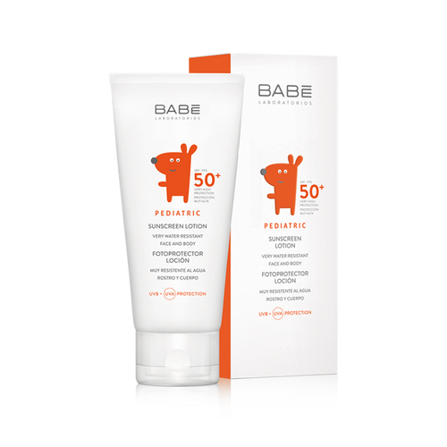 Babe fotoprotector pediátrico loción SPF 50+ muy resistente al agua