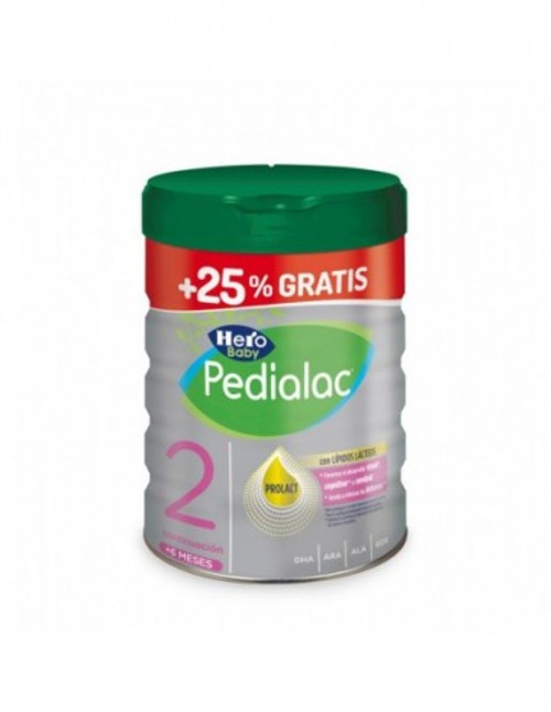 Hero baby pedialac 2 leche 800+25% grati