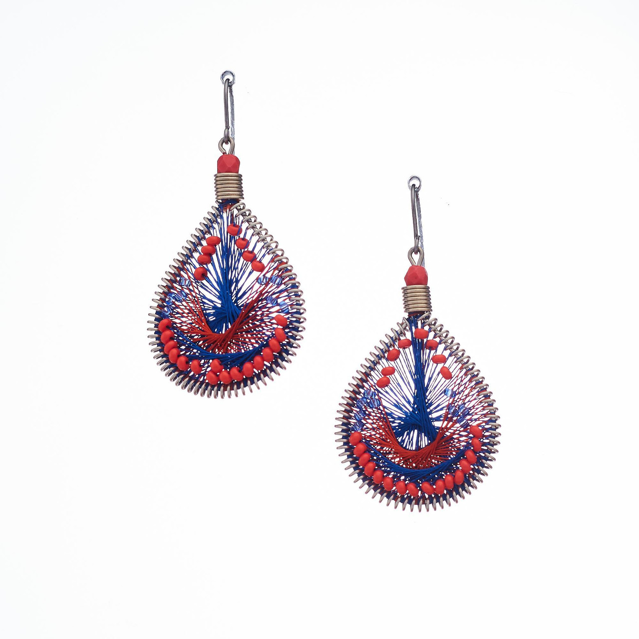 Buy Bluejays hub Maroon Silk Thread Earrings for Women and Girls at  Amazon.in