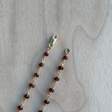 Garnet Wire-Wrapped Necklace / DJN G B10-2