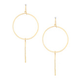 Hammered Gold Gypsy Boho Earrings, Handmade / GAE G B11-3