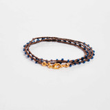 Braided Crochet Seed Bead Bohemian Necklace / Wrap Bracelet / GG112-81
