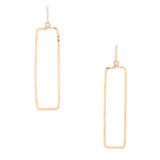 Hammered Geometric Minimalist Bohemian Gold Plated Earrings / GAE G B575-1