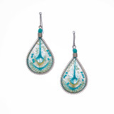Handmade Boho Beaded Silk Thread Bohemian Mermaid Earrings / MRE B2-11CNL