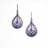 Handmade Boho Beaded Silk Thread Bohemian Mermaid Earrings / MRE B2-10AMY