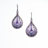 Handmade Boho Beaded  Silk Thread Bohemian Mermaid Earrings / MRE B2-10AMY