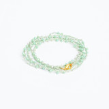 Braided Celestial Crystal Beads Bohemian Necklace  / CG236-192