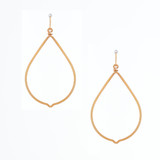 Hammered Gold Gypsy Boho Earrings, Handmade / GAE G B327-2