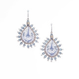 Handmade Boho Beaded Silk Thread Bohemian Mermaid Earrings / MRE B25-2BLK