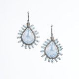 Handmade Boho Beaded Silk Thread Bohemian Mermaid Earrings / MRE B25-8BLK Handmade Boho Beaded Silk Thread Bohemian Mermaid Earrings / MRE B25-8BLK