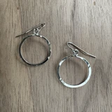 Silver-Plated Small Hoop Earrings / GAE S B8-1