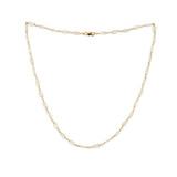 Gold-filled Faceted Rectangular Moonstone Gemstone Necklace / DJN G B28-13