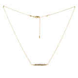 Gold-filled Faceted Rondelle Pyrite Necklace / BNN G B42-6