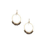 Hammered Geometric Minimalist Gold Plated Bohemian Earrings / GAE G B107-14