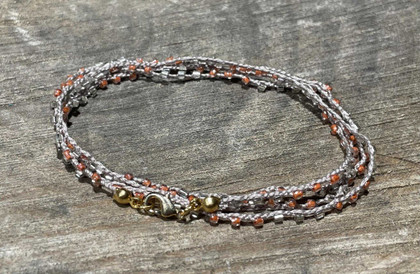 Braided Crochet Seed Bead Bohemian Necklace / Wrap Bracelet / GG171-45 Braided Crochet Seed Bead Bohemian Necklace / Wrap Bracelet / GG171-45