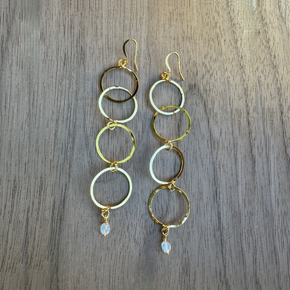 Gold-Plated Hoop Earrings / GAE G B390-20