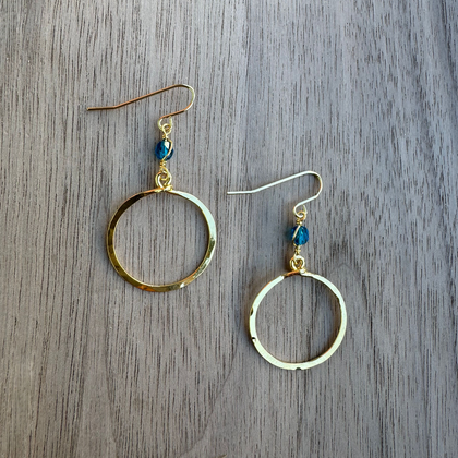 Gold-Plated Hoop Earrings / GAE G B113-5