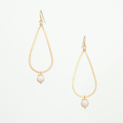 Hammered  Boho, Bohemian, Geometric Minimalist Gold Bohemian Earrings / GAE G B653-P1