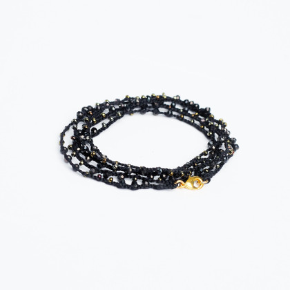 Silk Celestial Crystal Boho Necklace/ CG226-26