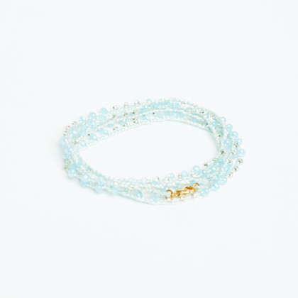 Braided Celestial Crystal Beads Bohemian Necklace  / CG225-200