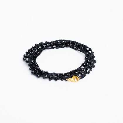 Braided Celestial Crystal Beads Bohemian Necklace  / CG1-28
