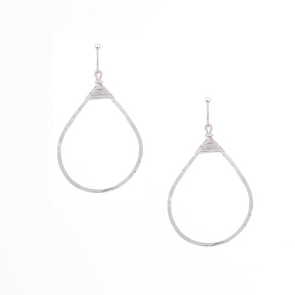 Hammered Boho, Bohemian, Geometric Minimalist Silver Rectangle Seed Bead Bohemian Earrings / GAE S B94-2 Hammered Boho, Bohemian, Geometric Minimalist Silver Rectangle Seed Bead Bohemian Earrings / GAE S B94-2