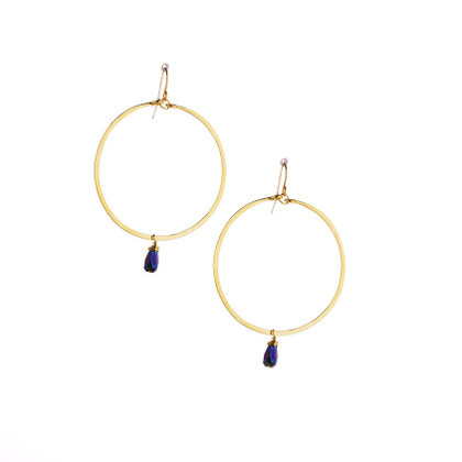 Hammered Geometric Minimalist Gold Plated Bohemian Earrings / GAE G B105-13
