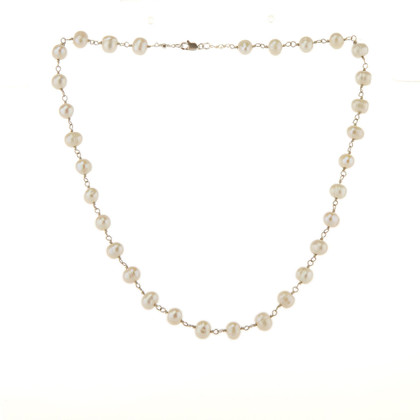 Gold-filled Chain Necklace with Coin Pearl Pendant / SSN G B7-1